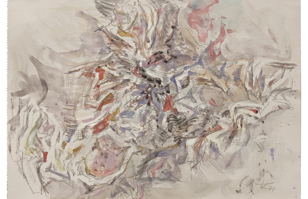 Hann Trier,o.T.,1974, Aquarell und Bleistift, Kunststiftung Hann Trier, Bonn_Courtesy Galerie Utermann, Dortmund_c_ © VG Bild-Kunst, Bonn 2024_web.jpg